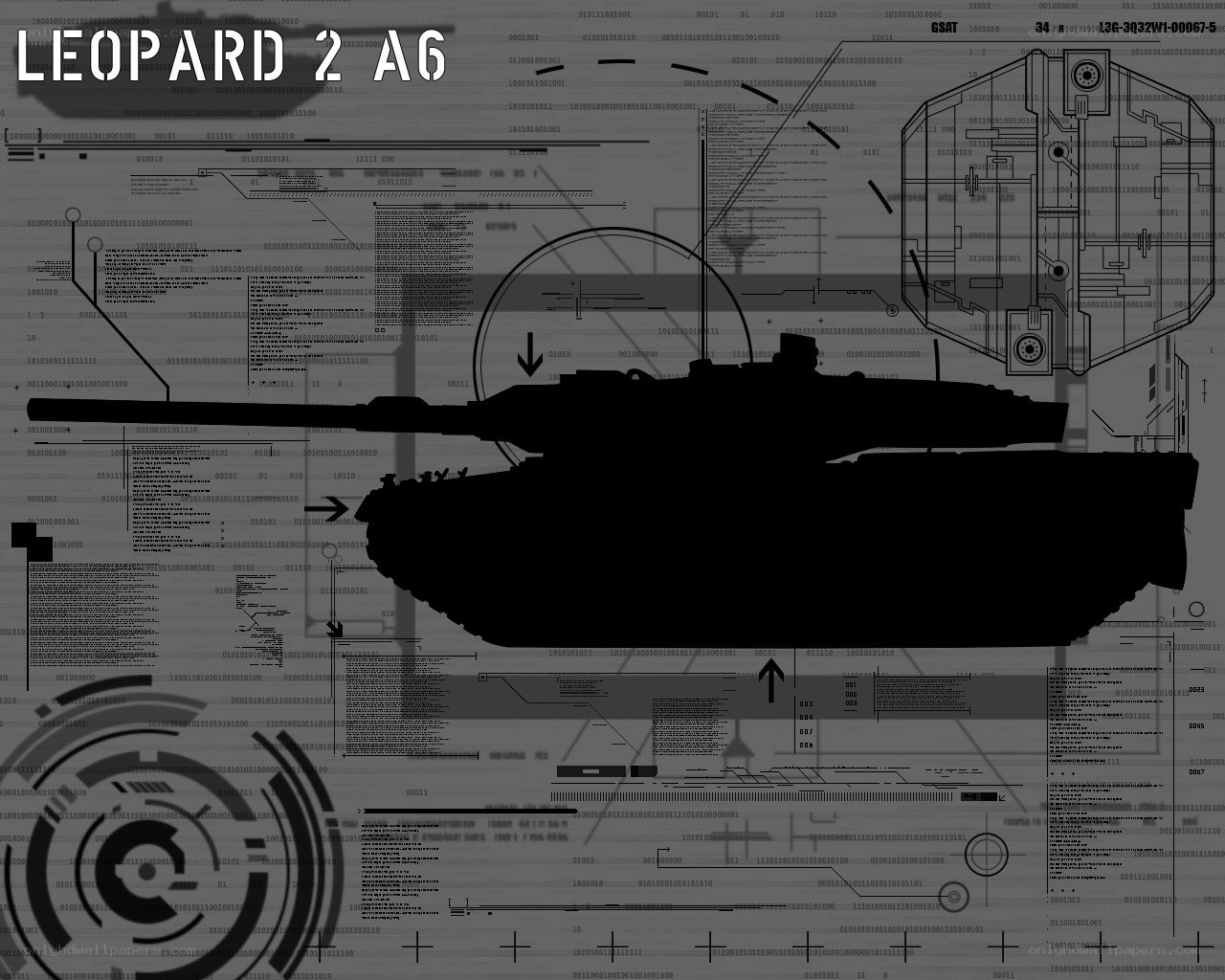 Leopard 2 A6 tank schematic