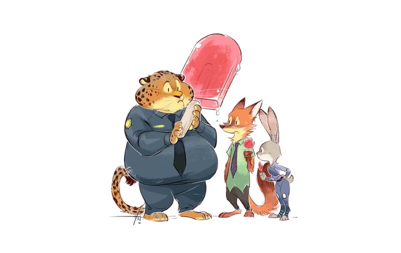 Leopard and Fox Characters