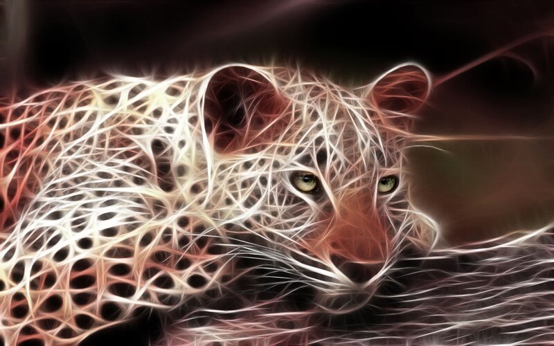 Leopard in Digital Art