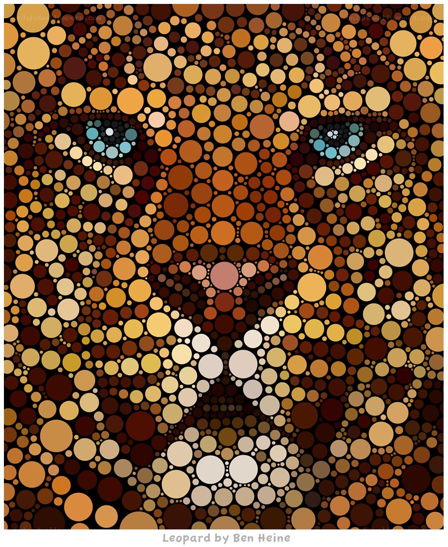Leopard Mosaic Art