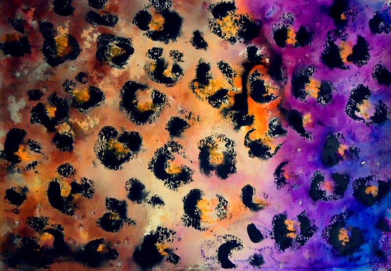 Leopard Print Pattern — Purple