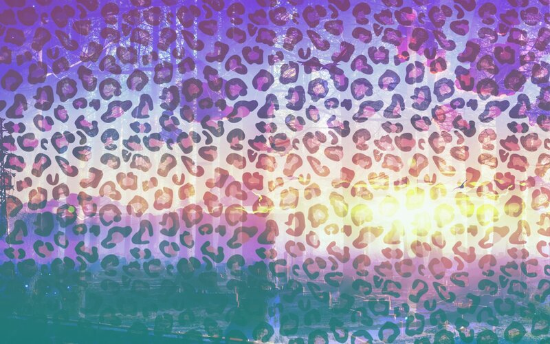 Leopard Print Pattern — Purple, Vibrant