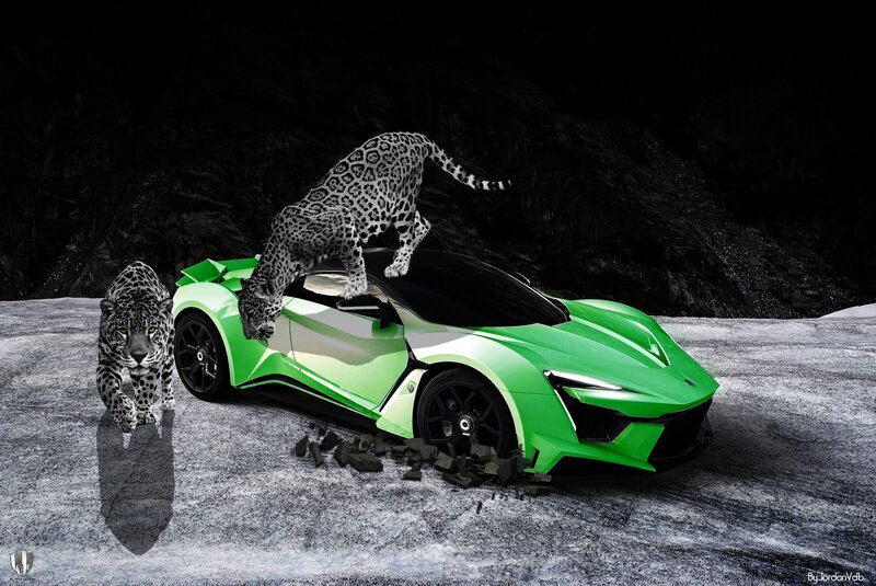Leopards and Green Car