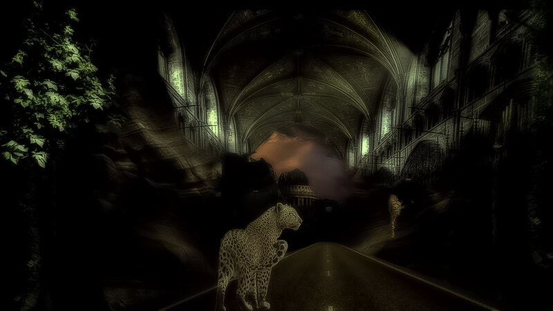 Leopards in Tunnel
