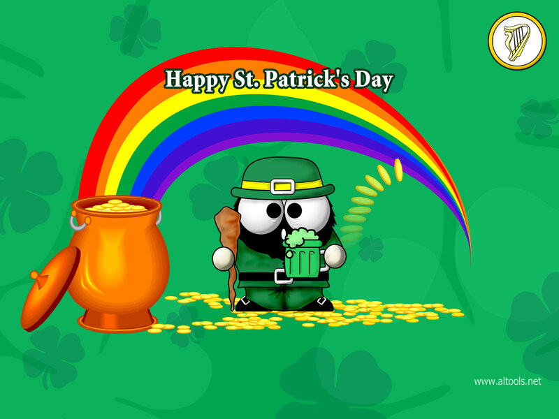 Leprechaun Cartoon — Green