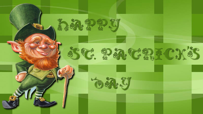 Leprechaun Character — Green, Festive, Digital Art, Hat, Walking Stick