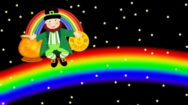 Leprechaun on Rainbow