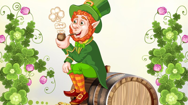 Leprechaun Sitting on Barrel