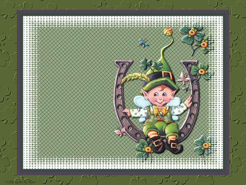 Leprechaun with horseshoe