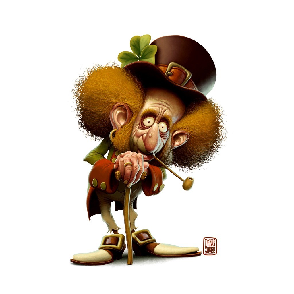 leprechaun with pipe