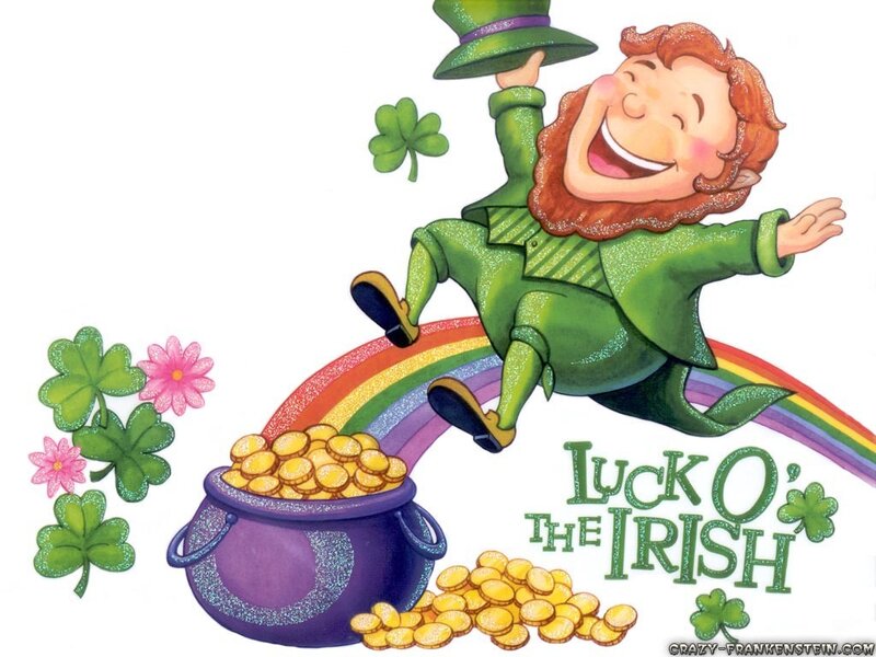 Leprechaun with pot of gold
