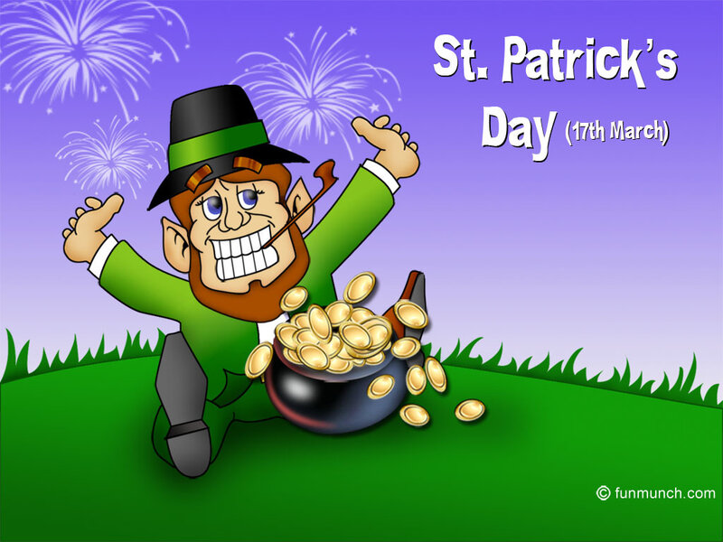 Leprechaun with Pot of Gold — Green