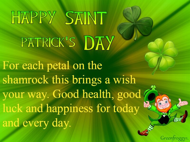 Leprechaun with Shamrocks