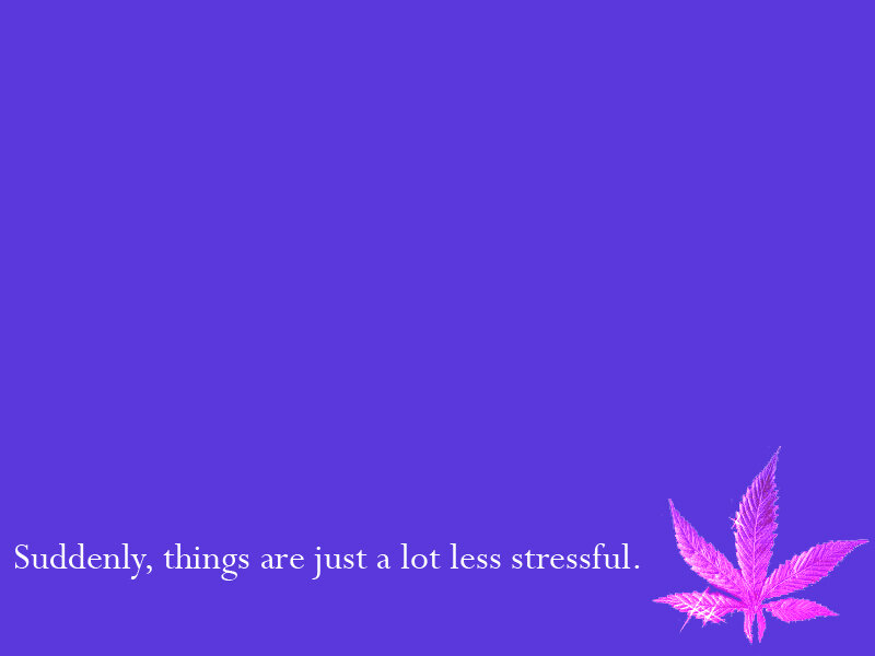 less stressful moment