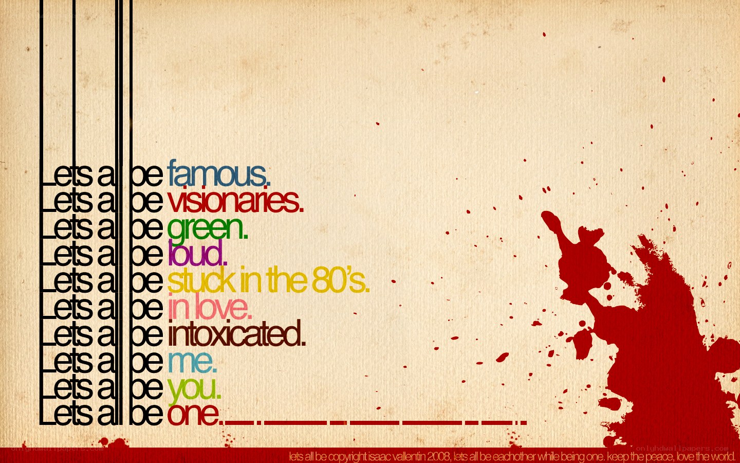 Let's all be one