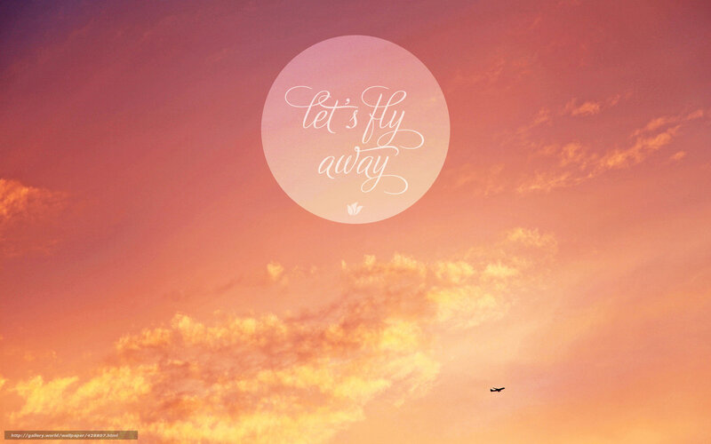 Let's fly away at sunset