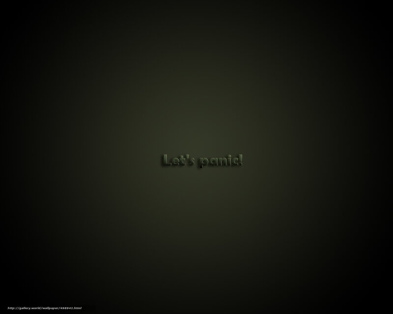 Let's panic text on dark background