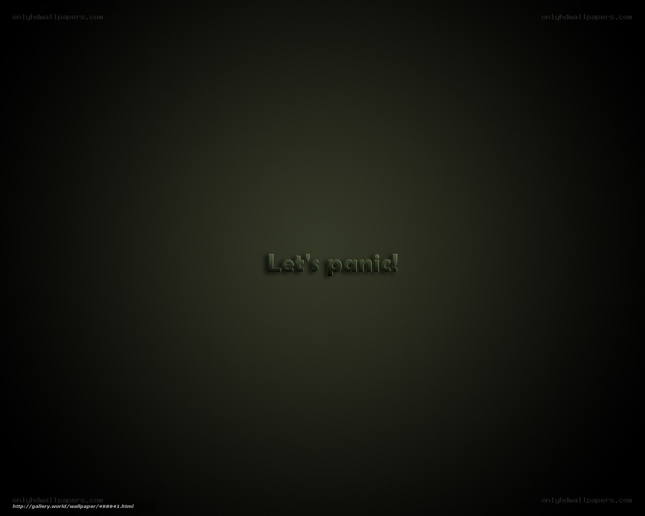 Let's panic text on dark background