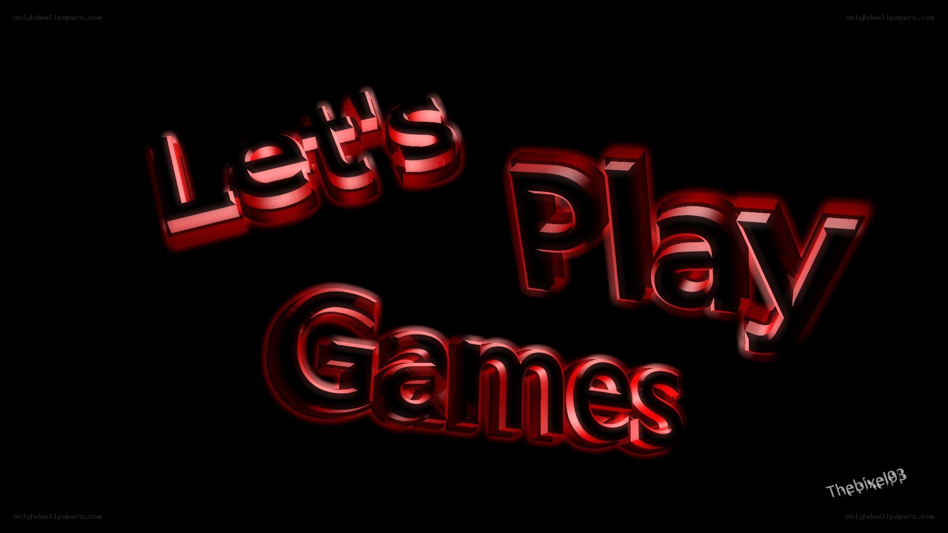 Let's Play Games text art