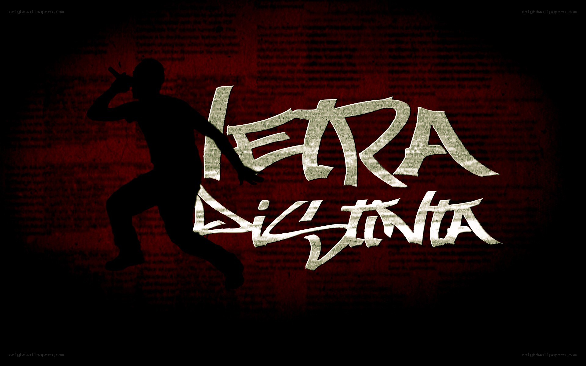 Letra Distinta logo with silhouette