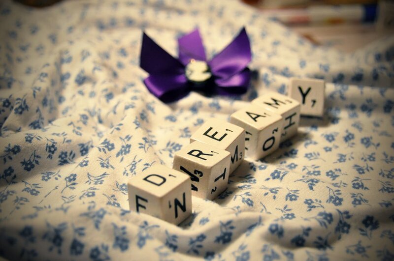 Letter Blocks on Fabric