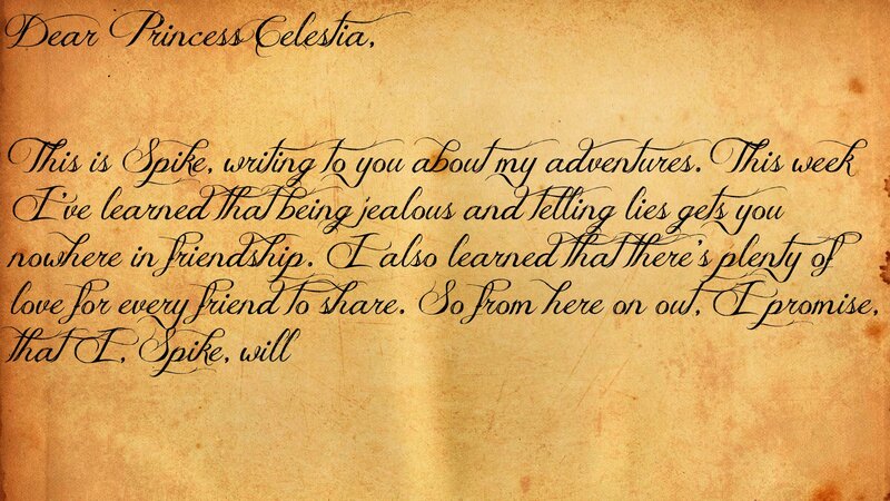 Letter on Parchment — Brown, Reflective