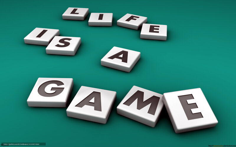 Letter Tiles Spelling Life Is Game