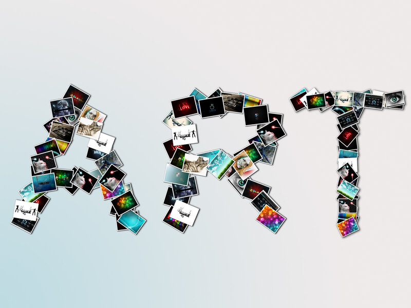 Letters Made of Photos