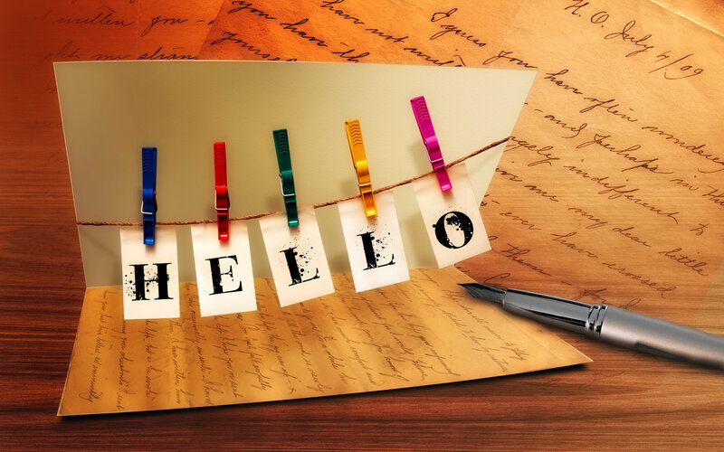 Letters Spelling Hello
