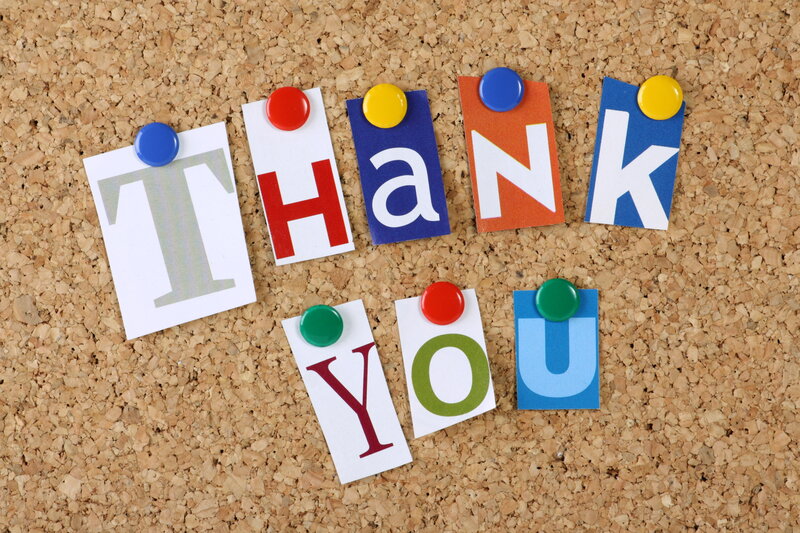 Letters Spelling Thank You