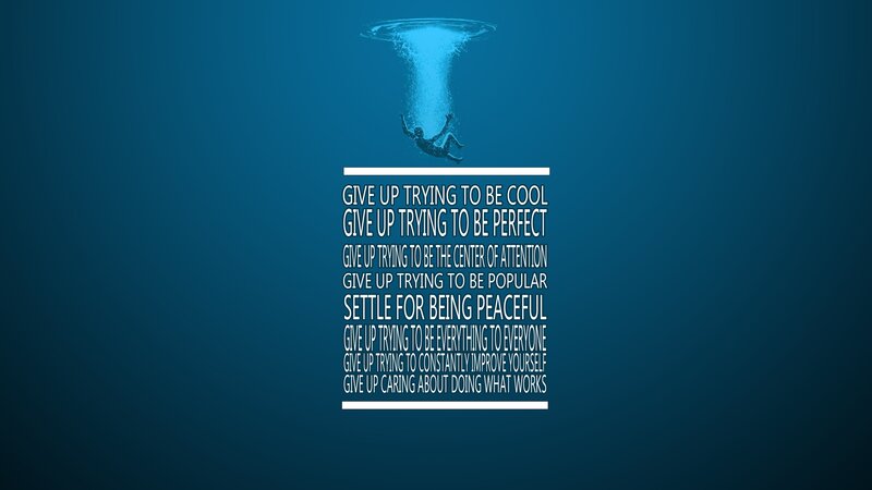 Letting go of perfection