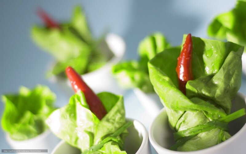 Lettuce Wraps with Chili
