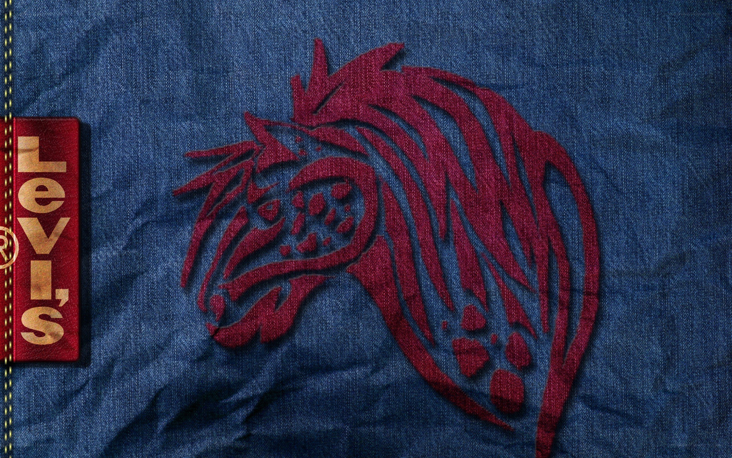 Levi's denim horse logo