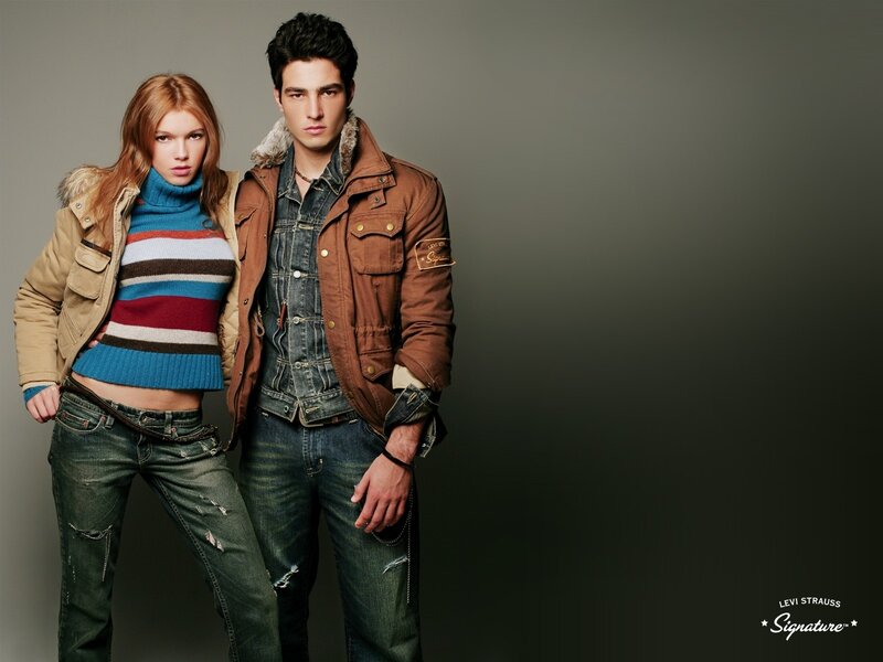 Levi's fashion model duo