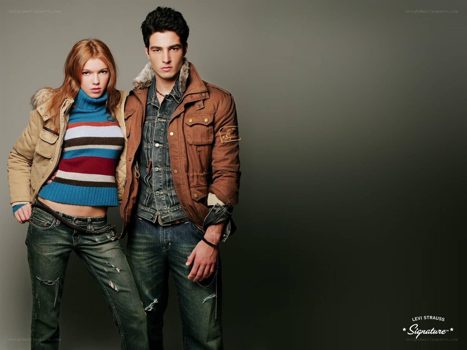 Levi's fashion model duo