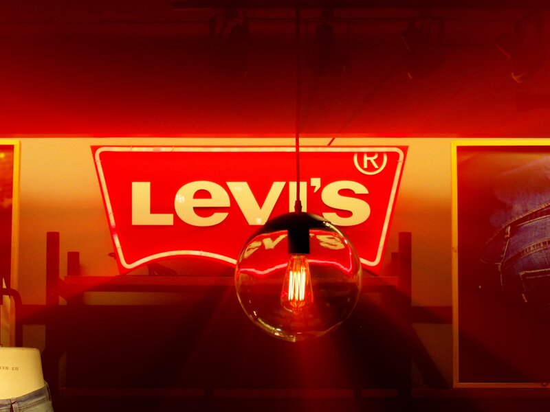 Levi's Sign and Bulb