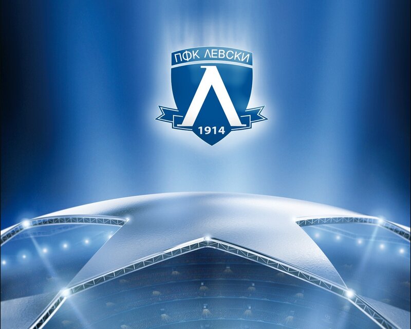 Levski Sofia logo at stadium