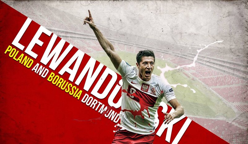 Lewandowski celebrating goal