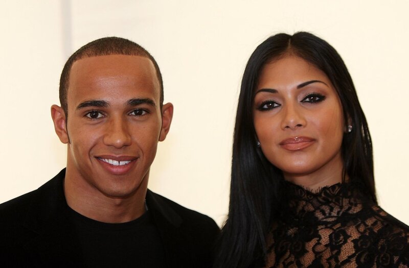 Lewis Hamilton and a woman