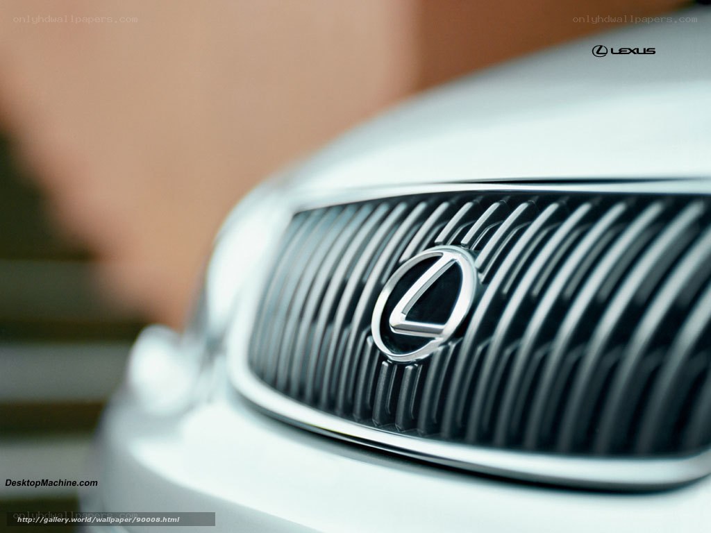 Lexus car grille close-up