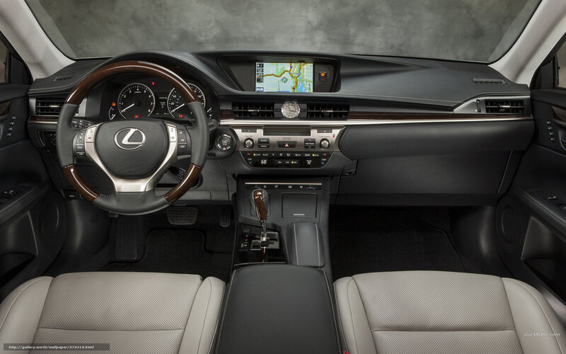 Lexus car interior dashboard