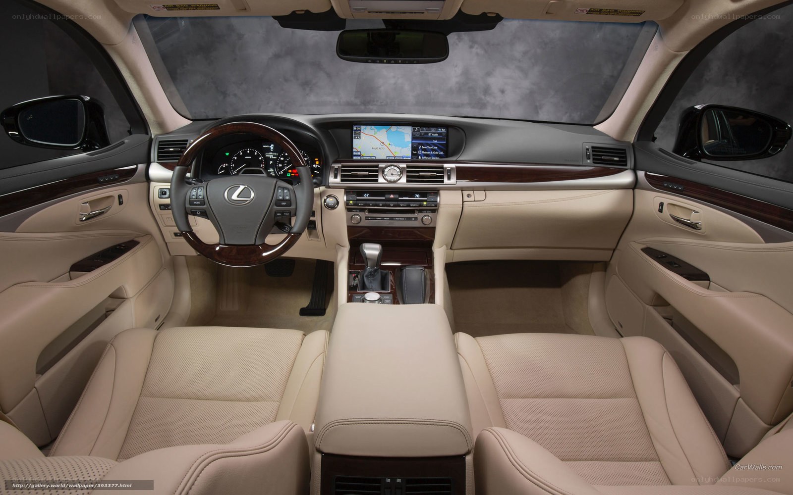Lexus car interior dashboard