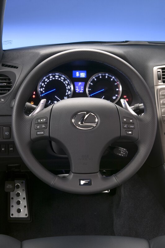 Lexus car interior dashboard
