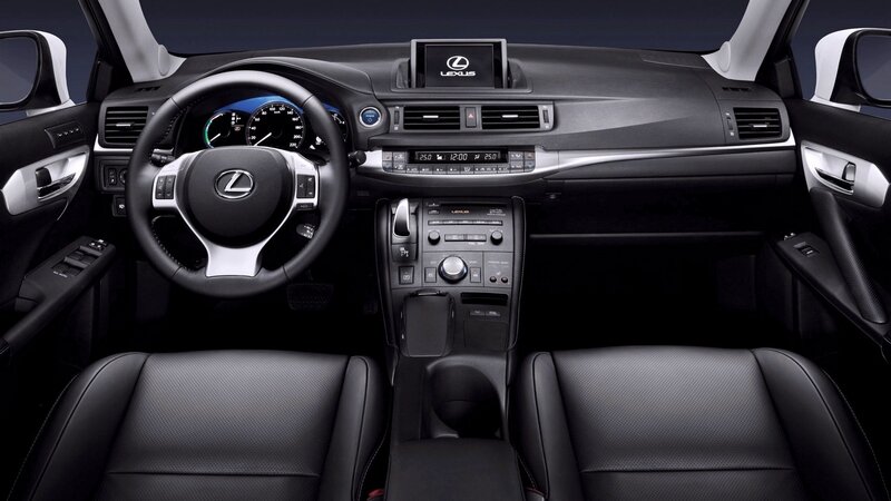 Lexus car interior dashboard