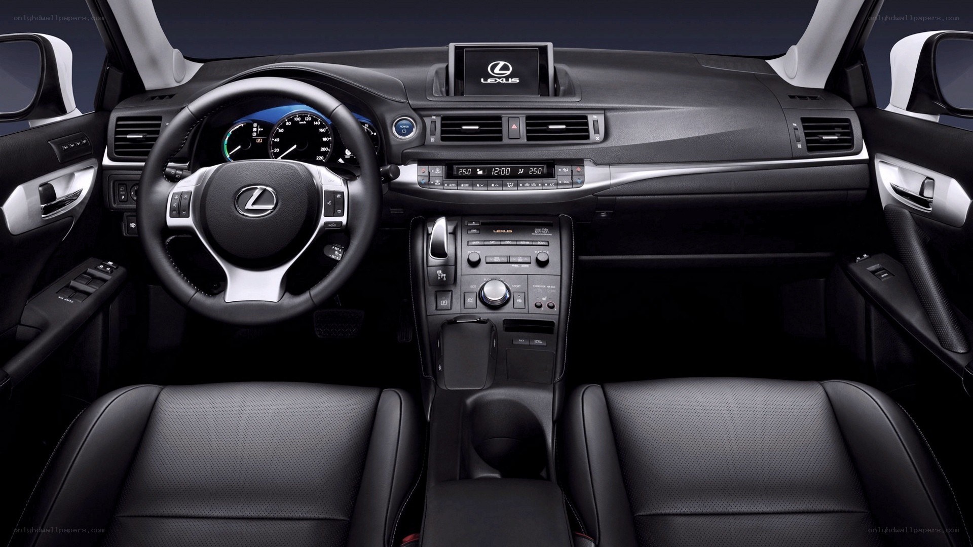 Lexus car interior dashboard