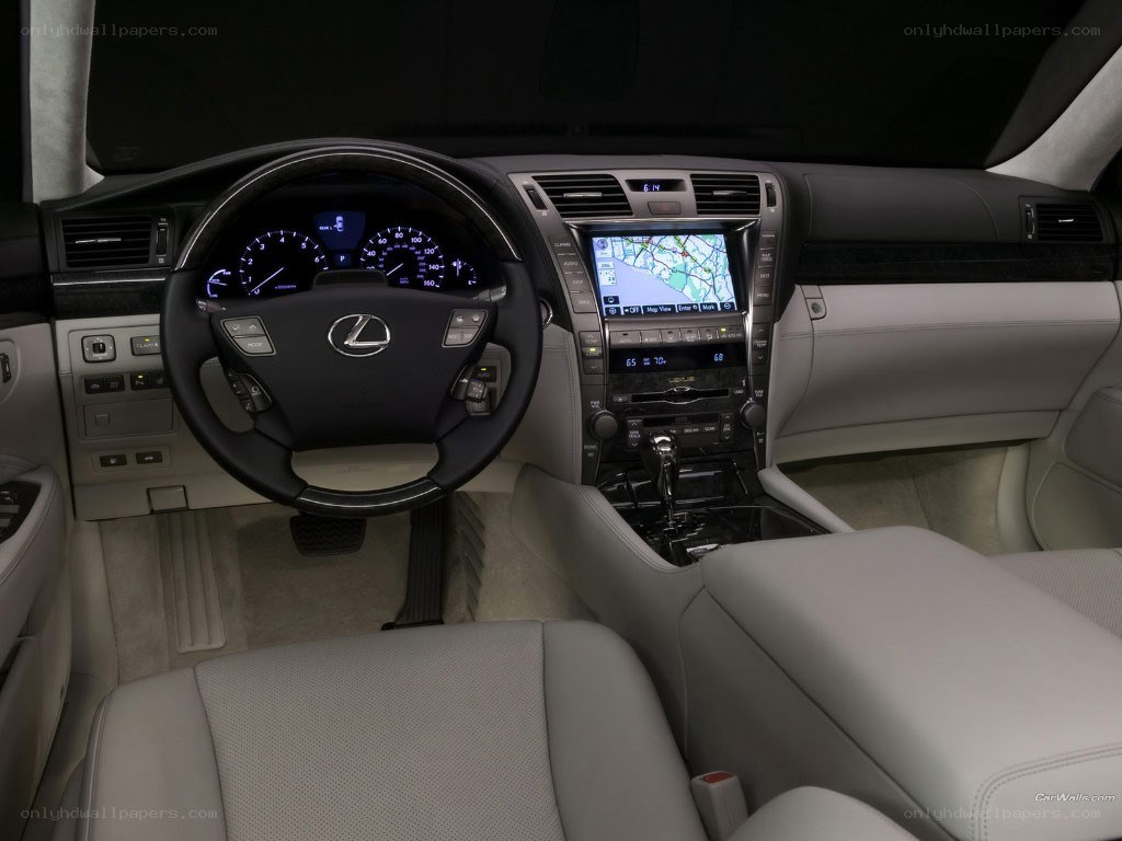 Lexus car interior dashboard