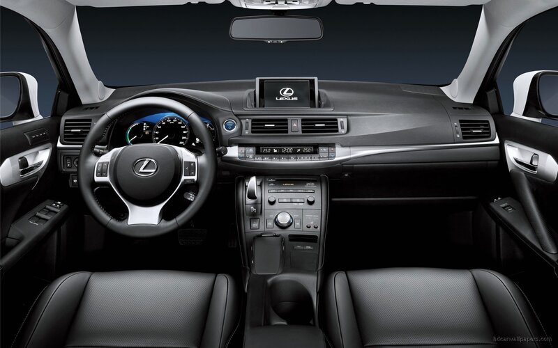 Lexus car interior dashboard