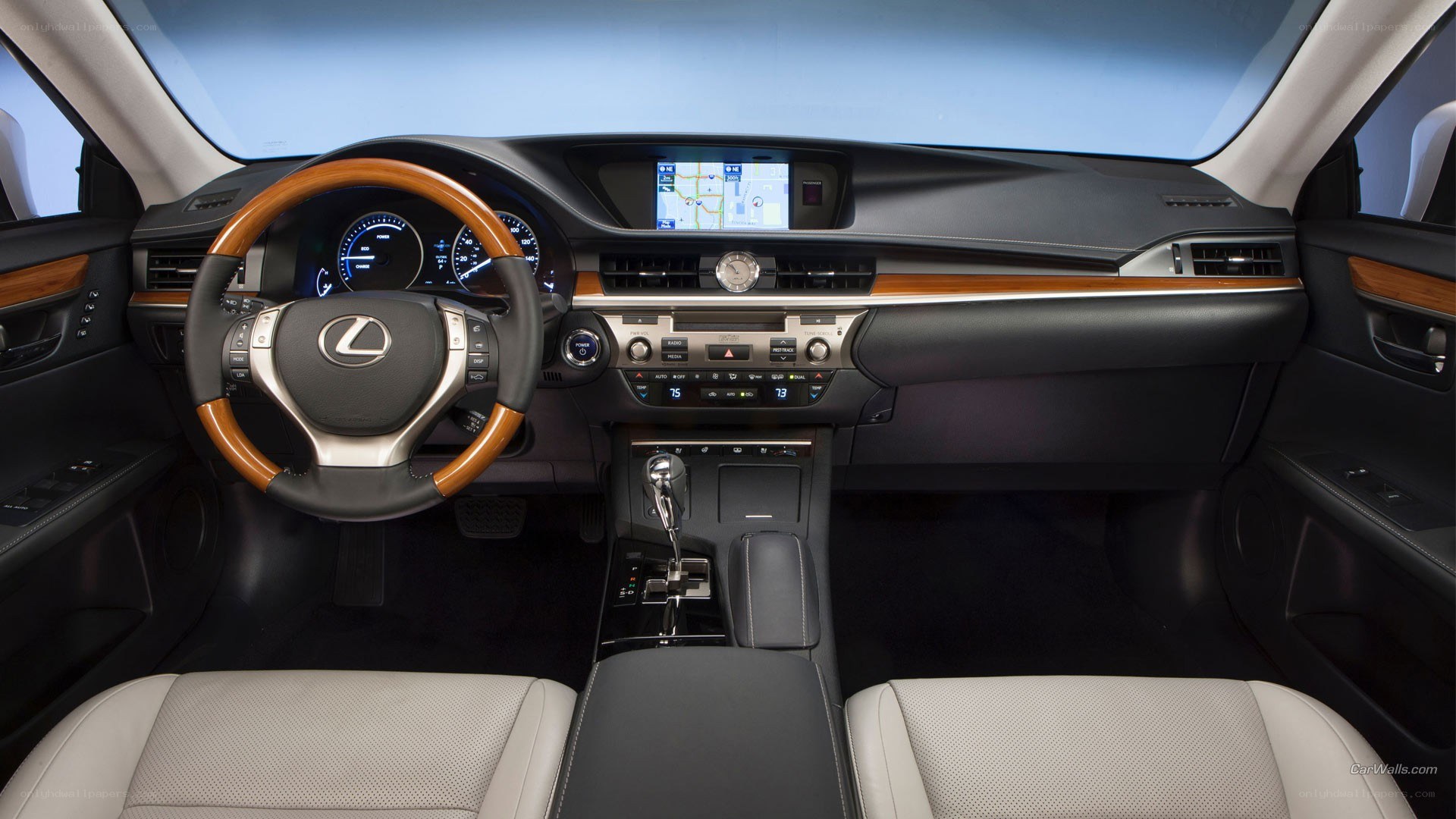 Lexus car interior dashboard
