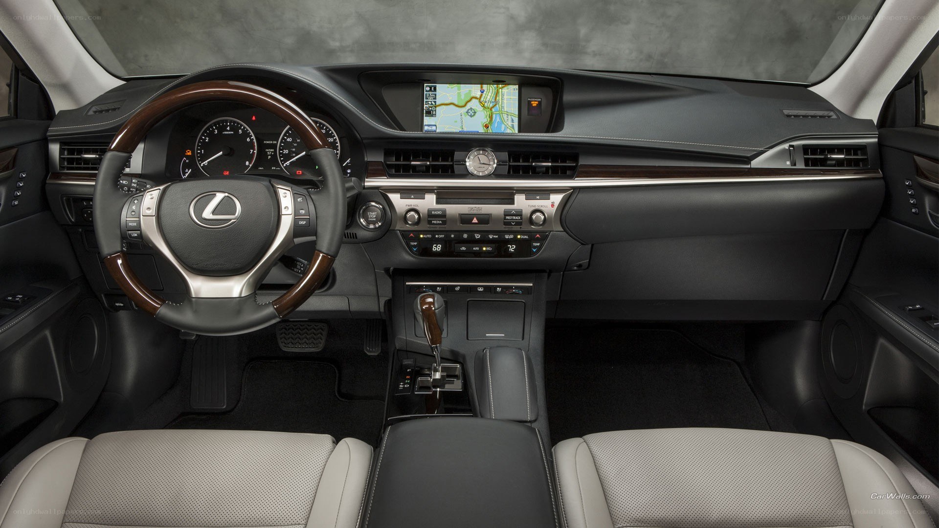 Lexus car interior dashboard