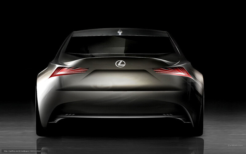 Lexus Concept Car — Black, Dramatic, 3d Render